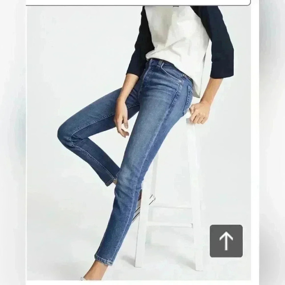 REDONE High Rise Ankle Crop Jeans - Picture 7 of 9